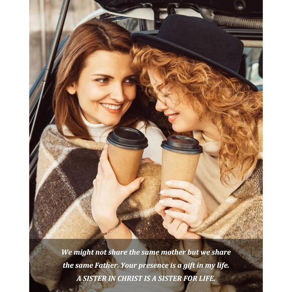 Christian Cross Bracelet for Women Natural Stone Steel Gift for Faith - Picture 2 of 6